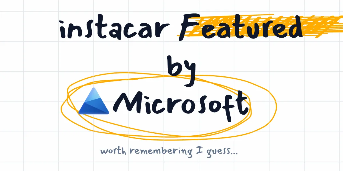 instacar Featured by Microsoft Clarity